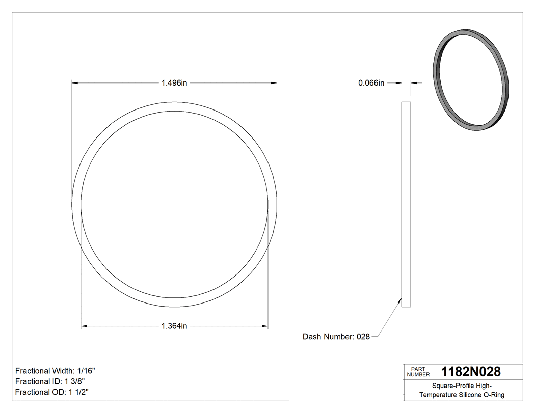 Technical drawing - 1182N028
